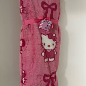Hello Kitty Pink Faux Fur Throw